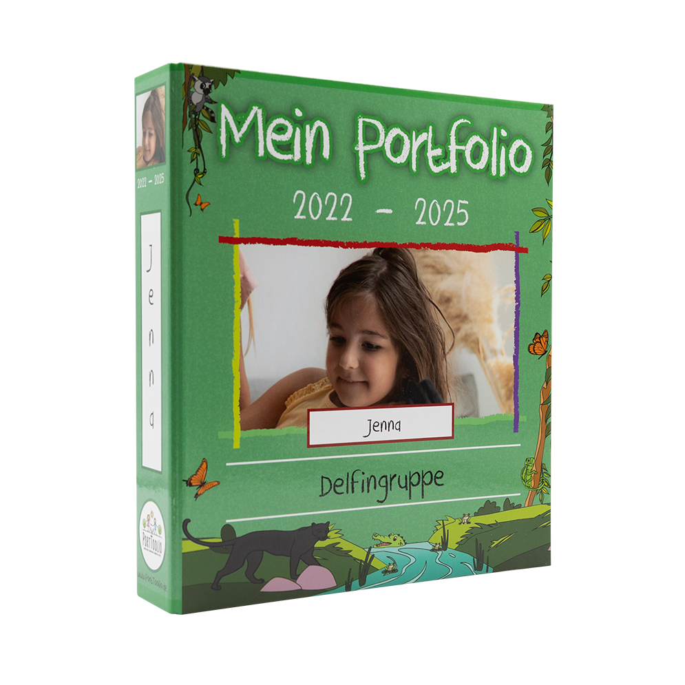 portfolio ordner kita kindergarten Dschungel