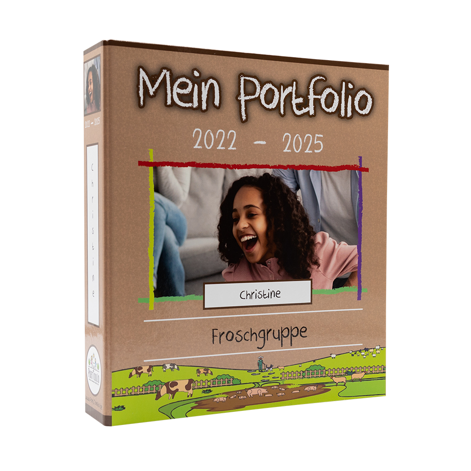 portfolio ordner kita kindergarten bauernhof
