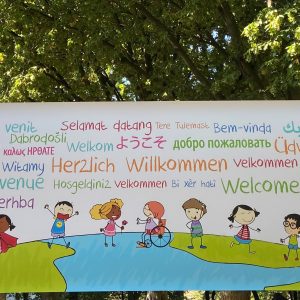 Willkommens Banner